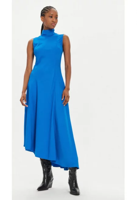 Дамска рокля - 2-ри ден - 304474392 - Вискоза/Рейон - Син