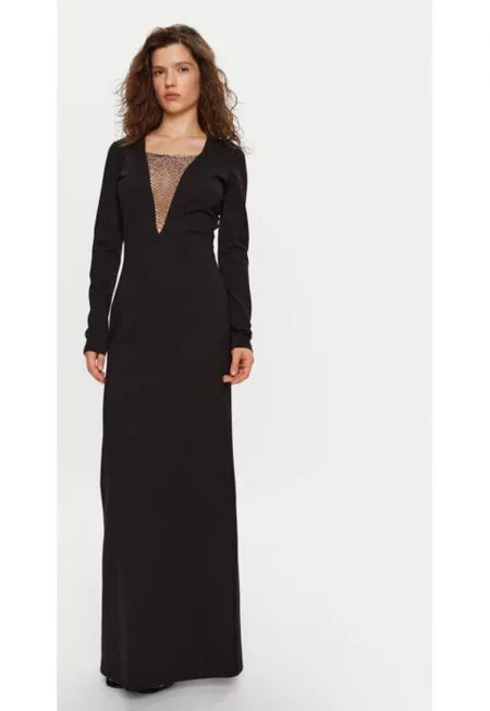 Дамска рокля -  304549168 - Вискоза/Полиамид - Черен - Черен