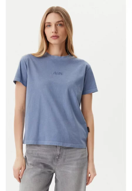 Дамска тениска -  305332318 - Памук - Син - Син