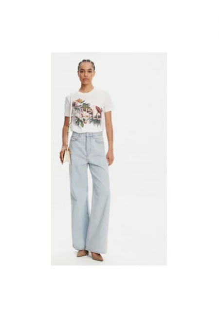 Дамска тениска  78PAHA01 CJ700 - Памук - Бял - Бял