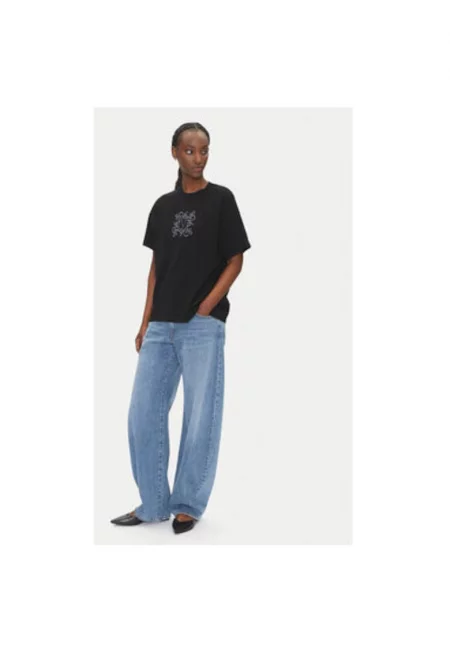 Дамска тениска  RD0119 - Памук - Черен - Черен