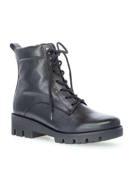 Дамски боти  естествена кожа черни