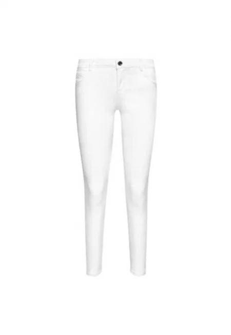 Дамски дънки -  208407816 - Памук/Полиестер - Бял - Бял