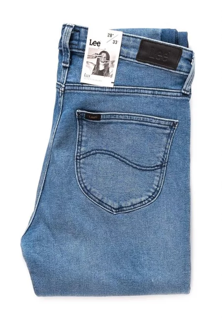 Дамски дънки -  Elly - 15923-46 - Памучни - Дълги - Petite - Дънкови - W28-L33 US - Сини