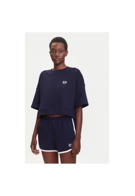 Дамски суитшърт  778442-00 - Памук/Рециклиран полиестер - Тъмносин