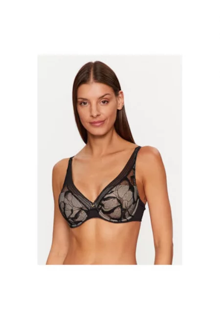Дамски сутиен -  303475550 - Полиамид/Еластан - Черен