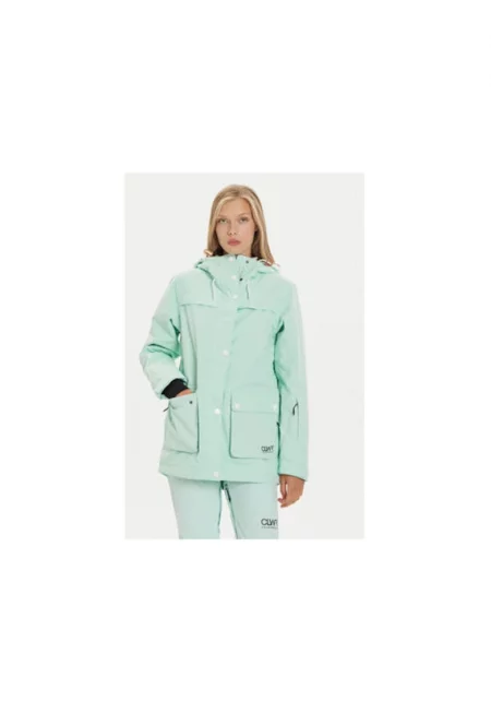 Дамско ски яке -  304704161 - Рециклиран полиестер - Зелено - Зелен