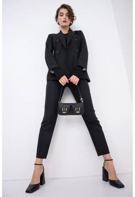 Двуредно сако Chicago - Черен