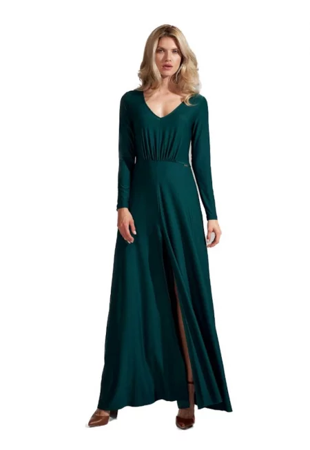 Елегантна дамска рокля  Movret - зелена