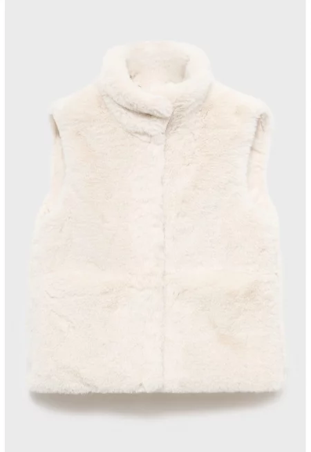 Елек от еко кожа с капси