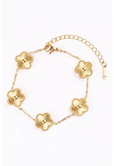 Гривна с 18К злато - Златист