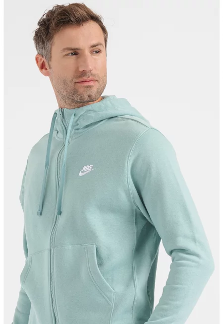 Худи Sportswear Club с цип и скосени джобове
