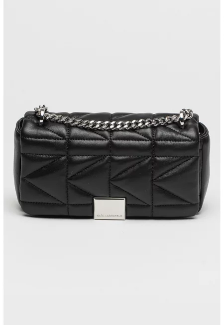 Капитонирана чанта през рамо Kuilt - Избеляло черно