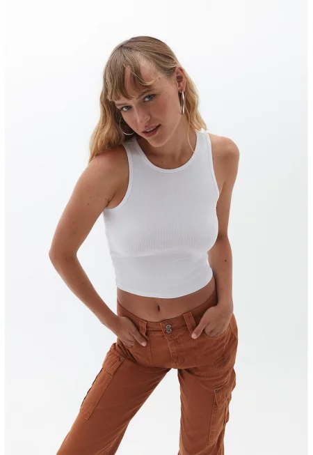 Къс топ с памук