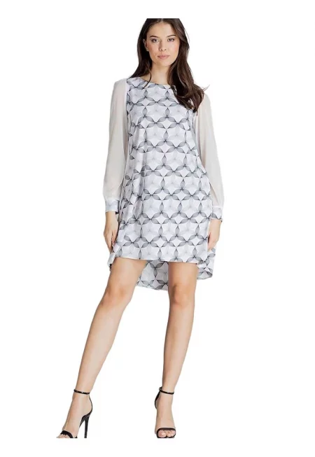 Коктейлна рокля 5902194381 - Ленитиф - Полиестер/Еластан - Многоцветна