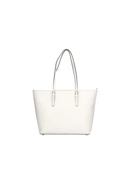 Кожена чанта - Бял