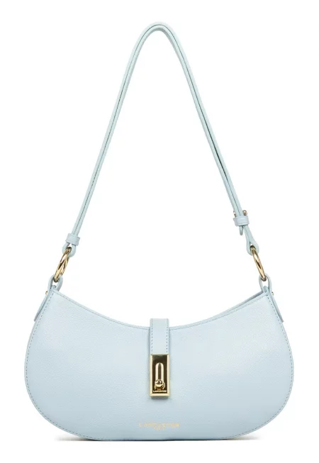 Кожена чанта за рамо Milano Horizon - Небесносин