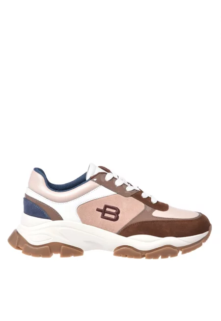 Кожени спортни обувки с велур