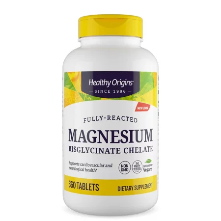 Магнезий бисглицинат хелат – Мускули, нервна система и сърдечна функция, 100 mg, 360 таблетки