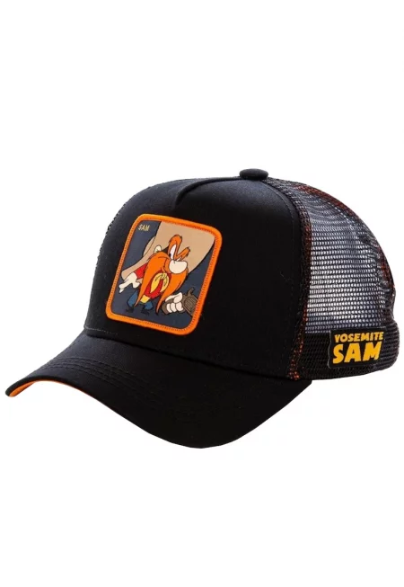 Мъжка бейзболна шапка -  Looney Tunes Yosemite Sam Cap CL-LOO-1-SAM1 - Черна - Един размер