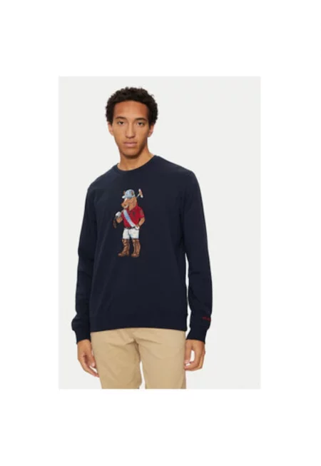 Мъжка блуза - U.S. Polo ASSN - 304796715 - Памук - Синьо - Син
