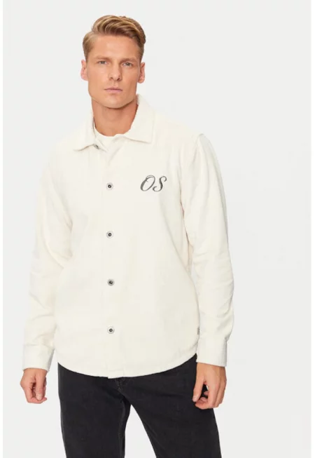 Мъжка риза -  304684722 - Памук - Бяла - Бял