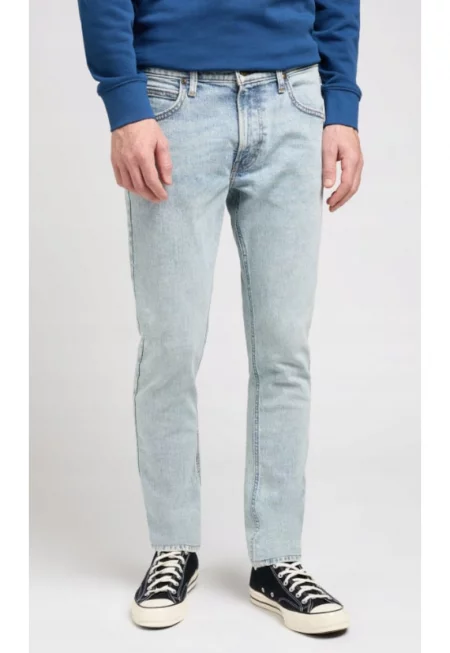 Мъжки дънки  Luke Frost - памук/полиестер/еластан - светлосин