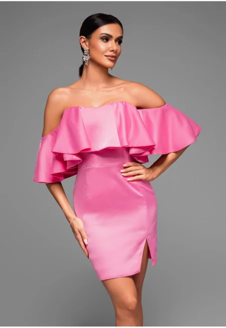 Миди вечерна рокля  LA-OM-DLR066