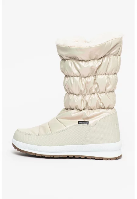 Непромокаеми капитонирани ботуши Holse - Мръснобял