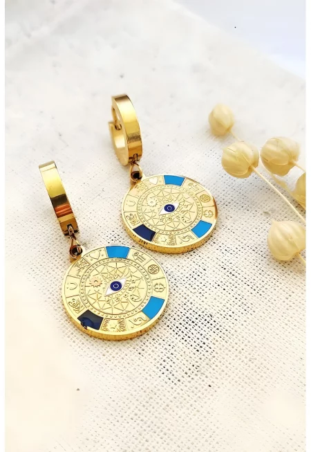 Обеци с принт