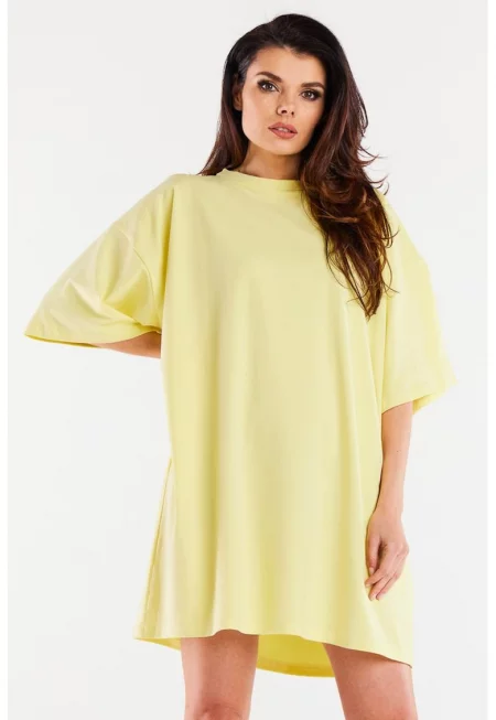 Памучна рокля с къс ръкав - Един размер