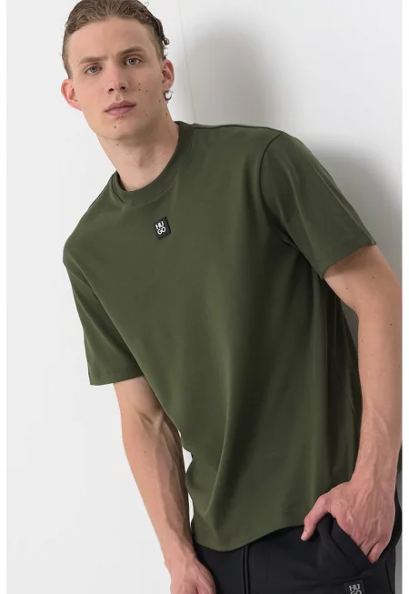 Памучна тениска Dalile с овално деколте