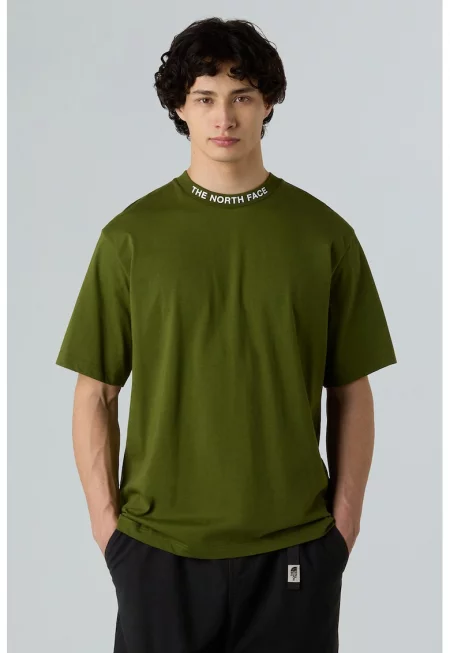 Памучна тениска с овално деколте