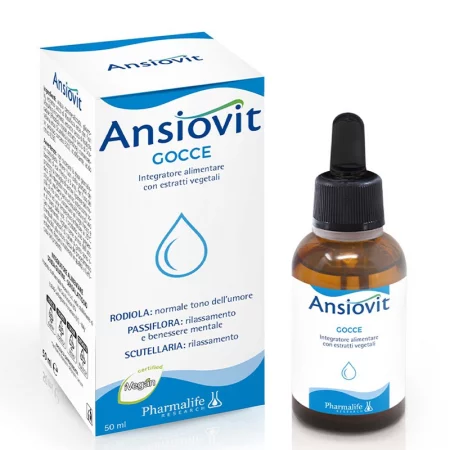 Пасифлора 240 mg + Златен корен + Скутелария – Срещу стрес и напрежение, Ansiovit, 50 ml капки