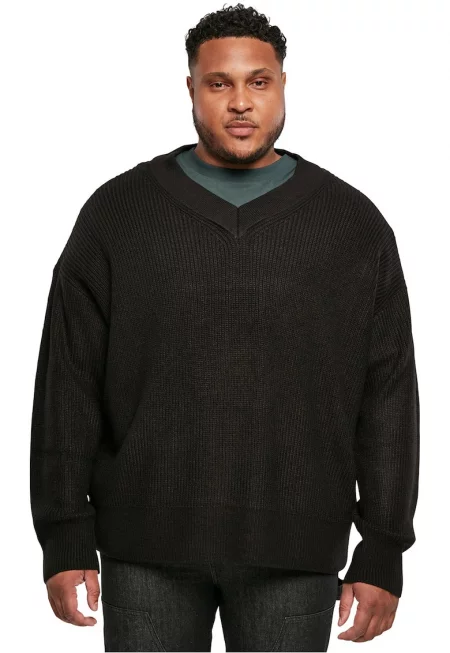 Плетен пуловер с шпиц