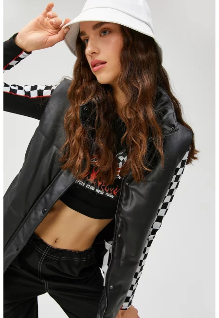 Подплатен елек от еко кожа