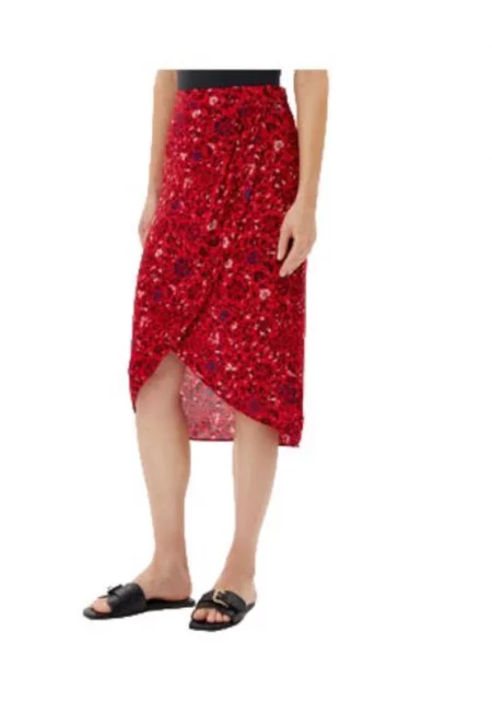 Пола -  PL901199 - червена - 100% вискоза - Червен