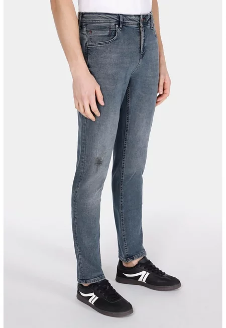 Прави дънки 044 Karl с ниска талия - Светлосин