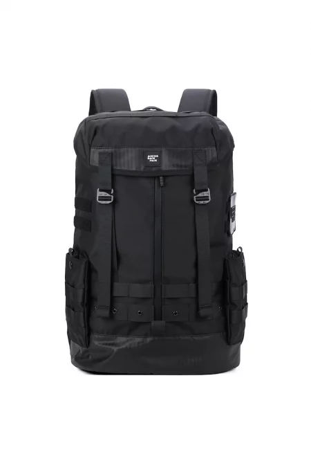 Правоъгълна текстилна раница 181083 - Черен