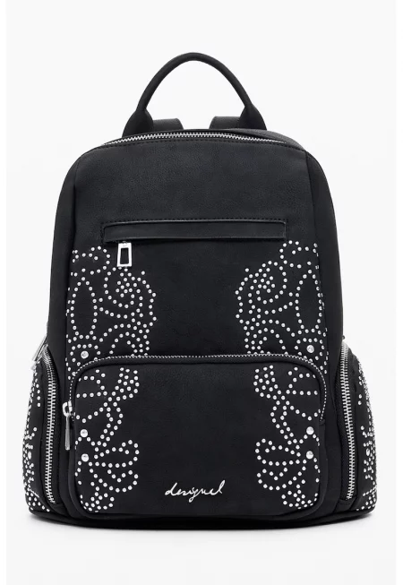 Раница Poker Face Chester с нитове - Черен