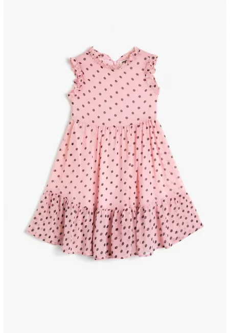 Разкроена рокля с десен