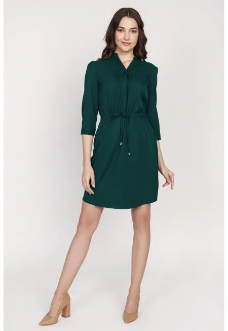 Рокля с копчета и шнур на талията