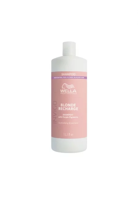 Шампоан Wella Professionals Invigo Blonde Recharge за неутрализиране на жълтите отенъци