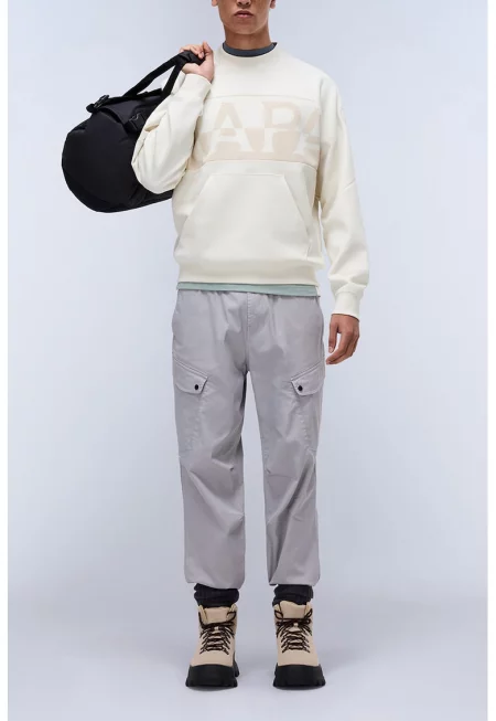 Суитшърт Anghiari с лого - Крем/Светло бежово