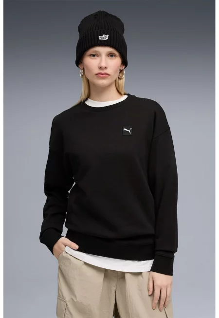 Суитшърт ESS ELEVATED с овално деколте и паднали ръкави