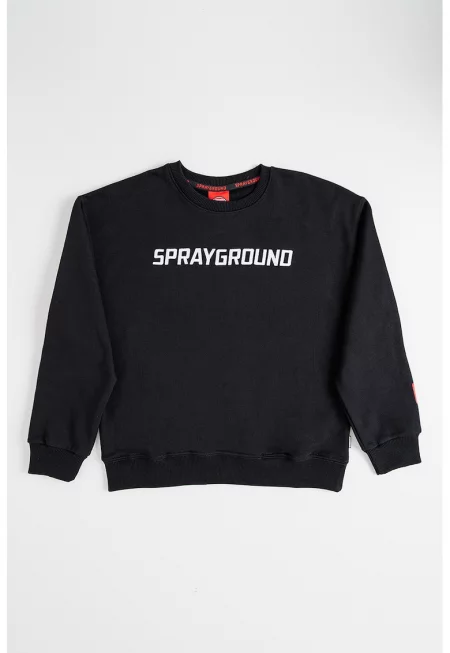 Суитшърт с лого - Бял/Черен