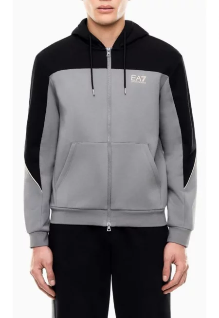 Суитшърт с цип  TRAIN ATHLETIC COLOUR BLOCK M HOODIE FZ BR-7M002402-AF10377-U8085