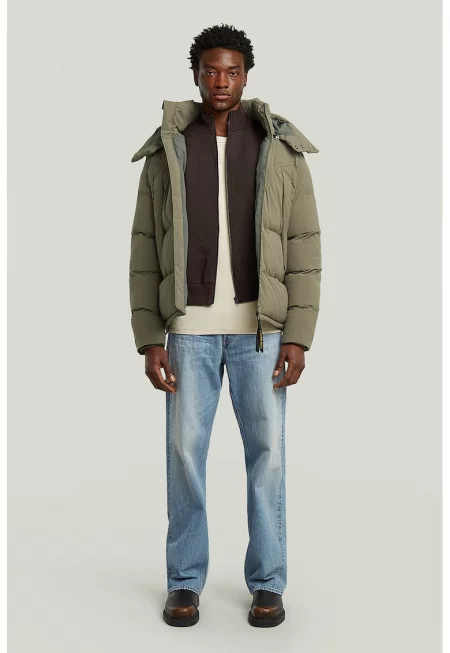 Свободни дънки със захабен ефект - Светлосин