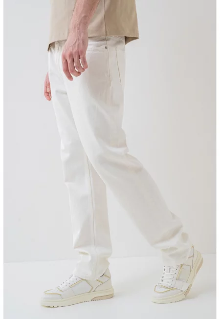 Свободно яке с джобове - Мръснобял