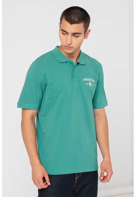 Тениска Alfie от пике с яка - Зелен